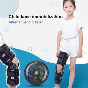 1 бр. детски регулируема еластична превръзка за определяне на коляното, скоба, orthez, защита от увреждане на ставните връзки на коляното на долния крайник, защита от повреди