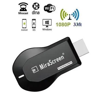 1080P TV Stick безжичен дисплей на приемника за Miracast DLNA, Airplay огледален екран HD MI-съвместим адаптер-ключ за IOS и Android