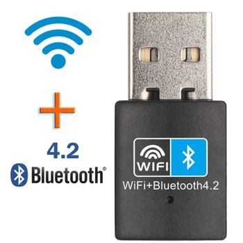 150 Mbit/s, WiFi, Bluetooth съвместим безжичен USB адаптер-адаптер 2,4 G V4.0 ключ мрежова карта RTL8723BU за настолни и преносими КОМПЮТРИ