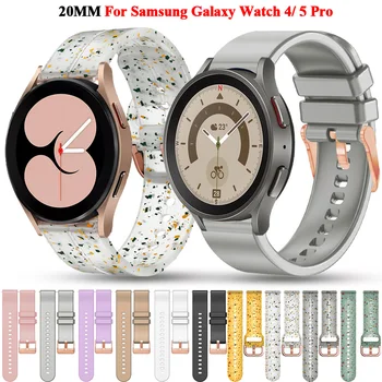 20 мм Въжета за смарт Часа на Samsung Galaxy Watch 5/4 44 40 мм Гривна Силикон Гривна Galaxy Watch 4 Classic/5 pro 46 42 45 мм