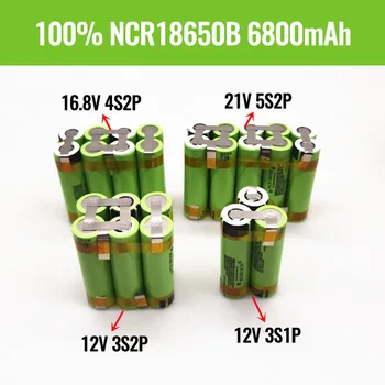 2021 Нов оригинален 3S 3S2P 12 В 16,8 В 21 25 В батерията NCR18650B 6800 mah 20A ток на разряд на батерията шуруповерта shura