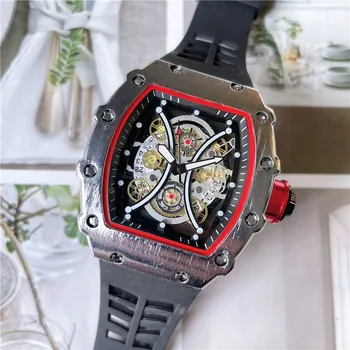 2023 Reloj Hombre Дизайн на корицата Керамични маслен корпус вътре Златни кварцов часовник с кварцов механизъм, RM Бизнес кварцов часовник