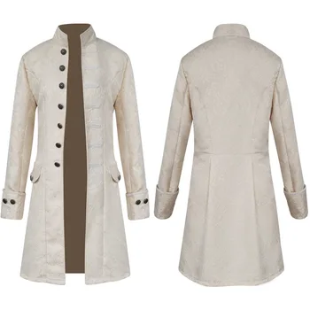 2023 За мъже Виктория Эдвардианский тренч в стил steampunk, връхни дрехи, винтажное палто на принца, яке средновековния Ренесанс, Cosplay