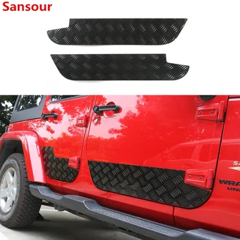 ABS странично формоване вратата на купето на автомобила, украса на капачки, стикери за Jeep Wrangler JK 2007-2017, външни аксесоари за стайлинг на автомобили