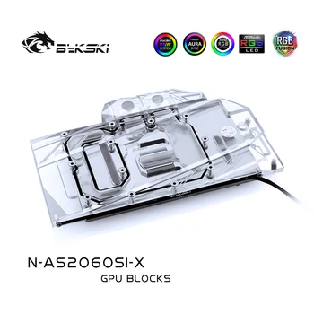 Bykski PC Радиатор за водно охлаждане на GPU охладител Видео карта Воден Блок за ASUS RTX2060 O6G SI N-AS2060SI-X