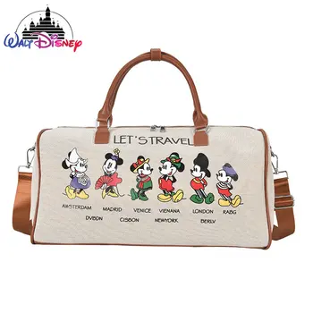 Disney Mickey Нова дамска чанта луксозна марка пътна чанта-голям капацитет, модерна чанта за почивка чанта за фитнес