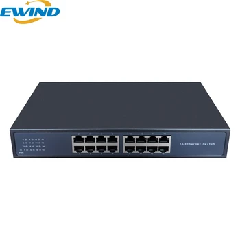 EWIND 16-Портов Ethernet 100/1000 Mbps Мрежов Комутатор пълен дуплекс Gigabit ethernet Комутатор за IP Камери/Безжична точка за Достъп AI Smart Switch