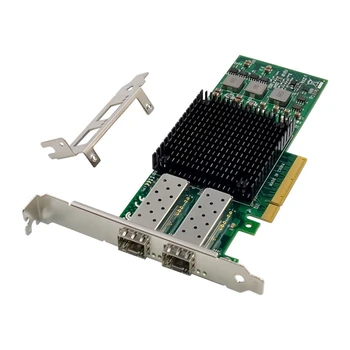 PCIE X8 BCM57810 Мрежова карта с двоен Оптичен порт 10G SFP + Сървър Оптоволоконная Мрежова карта Ethernet Мрежова карта