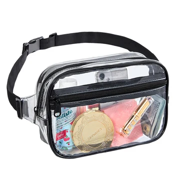 PVC Дамски Поясная Чанта на Кръста, Поясная Чанта 2023, Прозрачна Чанта За Плажни Пътуване, Бананови Скута Чанта с Цип, с Модерна Дамска чанта Hanbdag