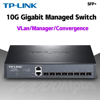 Tp-link 10 Уеб мениджър Gigabit оптичен мрежов конвертор 10 gb Комутатор 10 Gigabit ethernet Sfp + 10гр 10 gbit/s 8 * 10000 Mbps TL-ST5008F