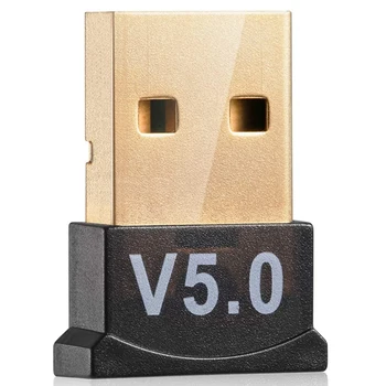 USB Адаптер Bluetooth версия 5.0 за PC Win10/8.1/8/7/ Приемник/предавател, Bluetooth-ключ за подкрепа на свързване на слушалки
