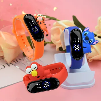 Xiaomi Mi4 детски електронен часовник led сензорен гривна Disney, Cartoon Бод спортен водоустойчив гривна детски подаръци за рожден ден