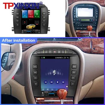 Автомагнитола Android 12 за Jaguar S-type Stype 2004-2009 Радио стереоприемник Tesla Централни мултимедийни видео плейъри Навигация