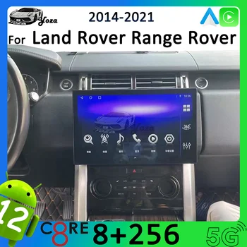 Автомагнитола Yoza Carplay за Land Rover Range Rover 2014-2021 Android 11 мултимедиен плейър със сензорен екран, GPS Навигация стерео 5G