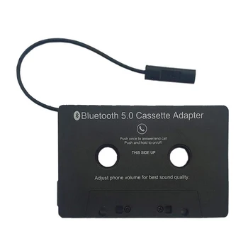 Автомобилна Касета Bluetooth съвместим Адаптер за Стерео Музикален Автомобилен Плейър Аудио Касета Aux Адаптер за Смартфон Кассетный Адаптер