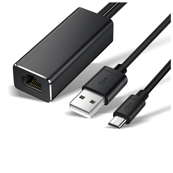 Адаптер Micro-USB Ethernet 10/100 Mbps за Пожар TV Stick USB, RJ-45 на USB Мрежова карта За Google Chromecast Gen 2 1 Ultra