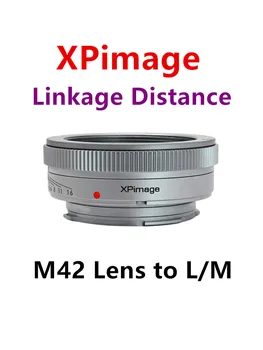Адаптер XPimage за обектив Taikuma M42 към фотоапарата Leica M. Преходни пръстен за фокусиране с макулярным съединение M42-M M9P M10 M11 M240