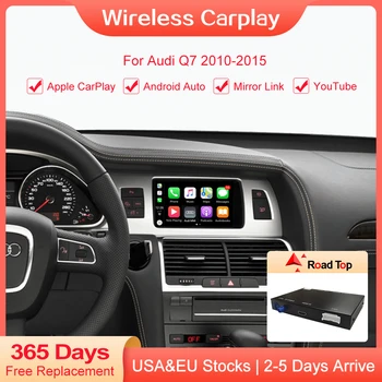 Безжичен интерфейс на Apple CarPlay Android Auto Interface За Audi Q7 2010-2015 с функцията AirPlay Mirror Линк в Youtube Play Car