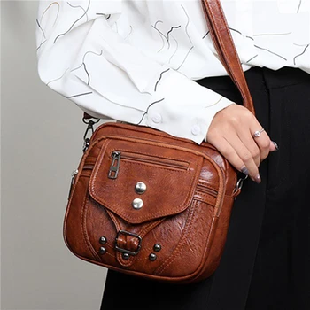 Висококачествени луксозни дамски чанти през рамо от мека изкуствена кожа за дами, дамски чанти-незабавни посланици, дизайнерски маркови дамски чанти през рамо, чантата