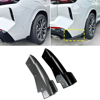 Въглеродни Влакна Задната Броня на Автомобила За Устни Дифузор Сплитер, заден Спойлер, Драскотини ABS Стикери BMW X3 G01 ИРТ M Sport 2022 + Авто Интимни Аксесоари