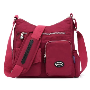 Дамски найлонови торбички-незабавни посланици, ежедневна дамска чанта с голям капацитет, женствена чанта през рамо, водоустойчива чанта за пътуване