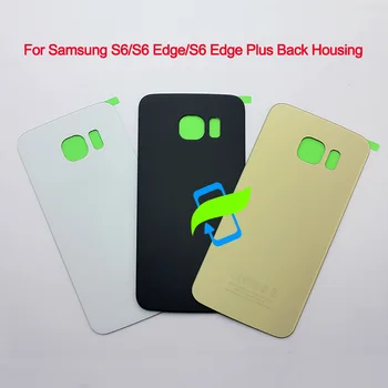 Делото на отделението за батерията Стъкло на вратата на достъпа за Samsung Galaxy S6 edge Plus G920F G925F G928F делото за Samsung S6 Edge