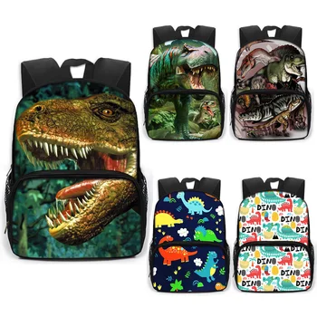 Детски училищни чанти с хубав динозавром за момчета и момичета, раница за детска градина, холщовая чанта на рамото, детски училищен раница, чанта за книги