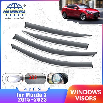 Дефлектори за Mazda Mazda2 2 Demio 2013 2014 2015-2023 2021 2022 DJ DL Аксесоари Страничното Стъкло на Колата на Защитата От Дъжд За Вежди Козирка