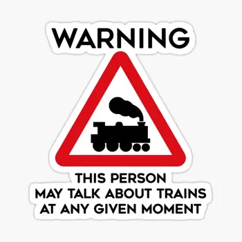 Дизайн на влака Предупреждение Този човек може да закупи 5 бр. стикери за автомобил с принтом, броня, прозорец, стая, аниме, забавни стикери, изкуство, хладилник