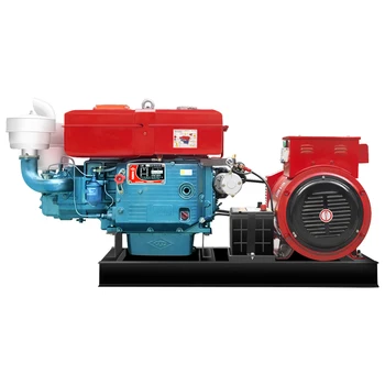 Дизелов генератор комплект от дизел-генератор с мощност 10 кВт, едноцилиндров генератор с водно охлаждане, изпарения топлина резултатите охлаждане домакински