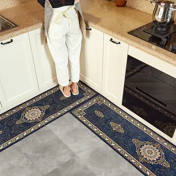 Европейски стил Антре Луксозни дълги килими за коридор Декорация на дома, подложка за входната врата подложки за антре всекидневна Декор