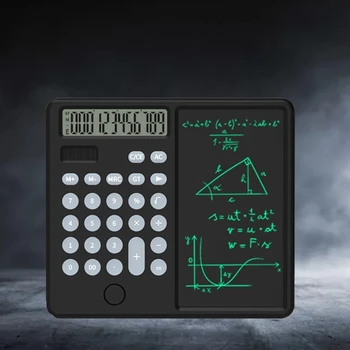 Електронен бележник-калкулатор от 12 цифри с LCD калкулатор, многофункционална 6-инчов цифрова дъска за рисуване