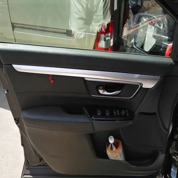 За Honda CRV CR-V 2017-2019 2020 2021 Вътрешна врата Тапицерия подлакътник Тапицерия Дръжка Рамка Аксесоари за стайлинг на автомобили