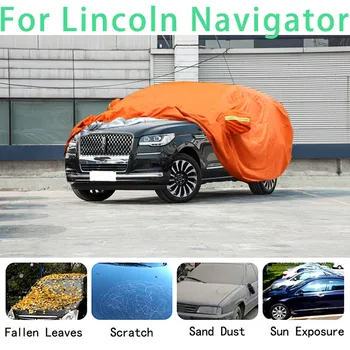 За Lincoln Navigator Водоустойчив кола седалките са супер защита от слънце, прах, дъжд, кола, предотвратяване на градушки, автозащита