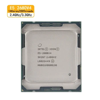 Използван процесор INTEL XEON E5 2680 V4 CPU LGA 2011-3 ПРОЦЕСОР 14 ядрен 2.40 Ghz 35 MB кеш-памет L3 120 W SR2N7