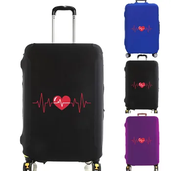 Калъф за багаж, защита за куфар, с принтом серия Love, по-дебели еластичен калъф от прах, за 18-32 инча, калъф за колички аксесоари за пътуване