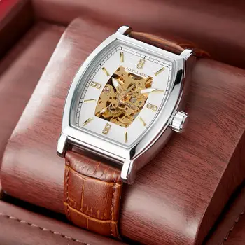 Луксозни автоматични механични ръчни часовници Мъжки часовници с турбийоном в рамка ръчен часовник корпус от неръждаема стомана мъжки часовник от висок клас 2023