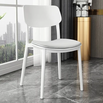 Луксозни ергономични трапезни столове бял дизайн, фанковый минималистичен мобилен скандинавски стол за трапезария Juegos De Comedor, фанковая мебели