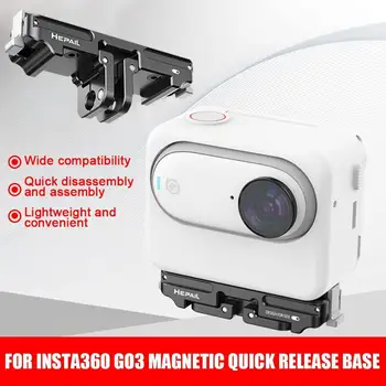 Магнитен адаптер, скоба, резервни части за Insta360 GO 3, быстроразъемное планина за облекчаване на защита за екшън камери Ista360 GO3, аксесоари за F9D3