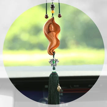 Мармеладное дърво Авалокитешвара, украса за кола с четки ръчно изработени, защитен талисман