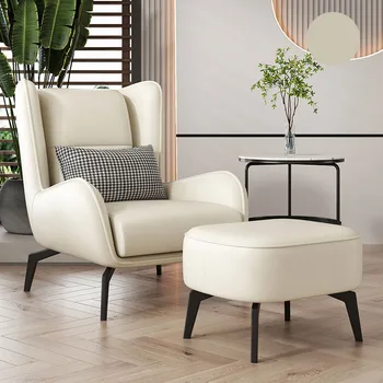 Модерни кожени столове за всекидневна, италиански мобилни офис столове за хол, дивани за спални, столове за медитация, Cadeira Gamer, скандинавски мебели