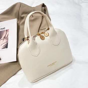 Модни дамски чанти през рамо луксозна дизайнерска дамска чанта във формата на миди, чанти през рамо с голям капацитет, реколта чанти-тоут от изкуствена кожа