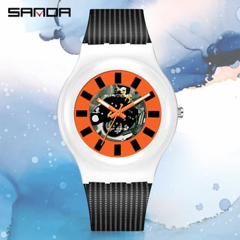 На BIANA Personality Нови водоустойчиви спортни часовници Дамски мъжки модни цифров часовник Ежедневни часовници за мъже Relogio Feminino 3207