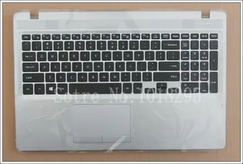 НОВОСТ За Samsung NP 500R5L 550R5L-Y02 Z03 Английска клавиатура за лаптоп със стойка за ръце горния капак BA98-00761A