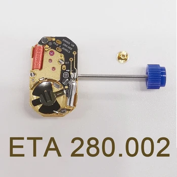 Оригинален швейцарски ЕТА 280.002 Механизъм кварцов механизъм с две дръжки 280002 Детайли часов механизъм часовщика