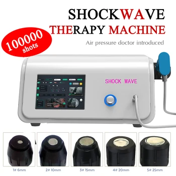 Пневматична машина ударната вълна терапия на 10 бар за лечение на ЕД човек, физическа машина ударната вълна терапия за облекчаване на болката