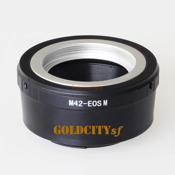 Преходни пръстен за обектива m42 с прикрепен към корпуса 42 мм беззеркальной фотоапарат canon eosm/m1/m2/m3/m5/m6/m10/m50/m100 EF-M