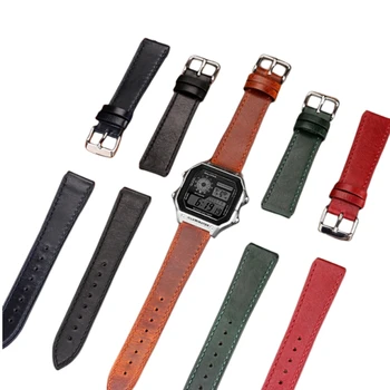 Продажба на едро, 10 бр /лот, съобразени часовници Cassie Gull Small Block Watch AE-1200WH/1300/1000/ A159 с подобрени кожена каишка