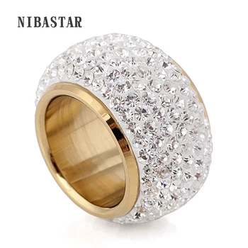 Прост дизайн, търговия на едро, брилянтният пръстен с кристали на пръст за жената, луксозно бижу пръстен