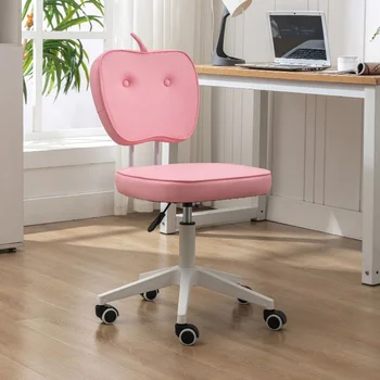 Просто компютърен стол с облегалка за отдих, модерна офис стол, мебели за спални, скандинавски работно стол, въртящо се кресло, офис мебели